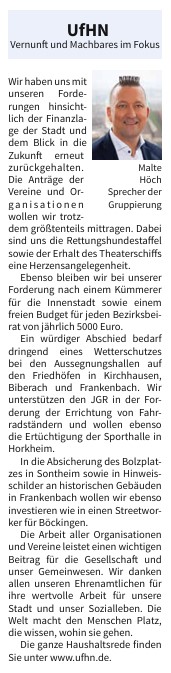 Vernunft und Machbares im Fokus