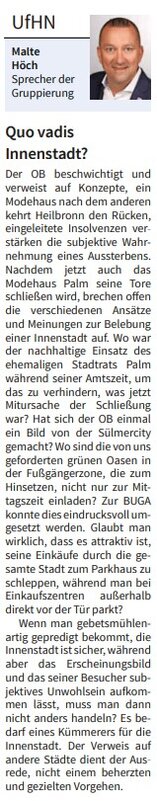 Quo vadis Innenstadt?