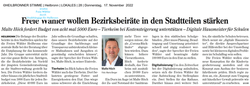 Stimme 17.11.2022